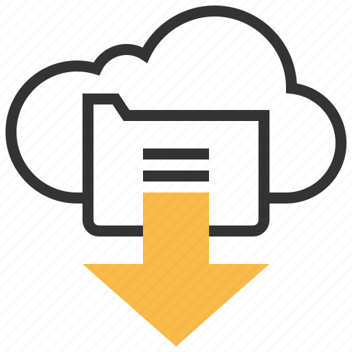 Cloud, download, arrow, data, direction, down, storage icon - Download on Iconfinder