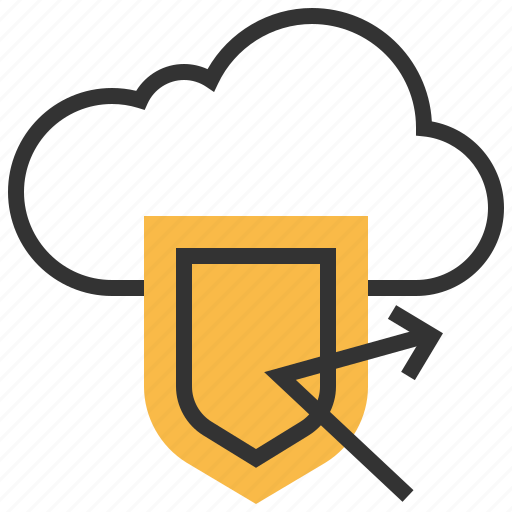 Cloud, protection, password, safety, secure, security, shield icon - Download on Iconfinder