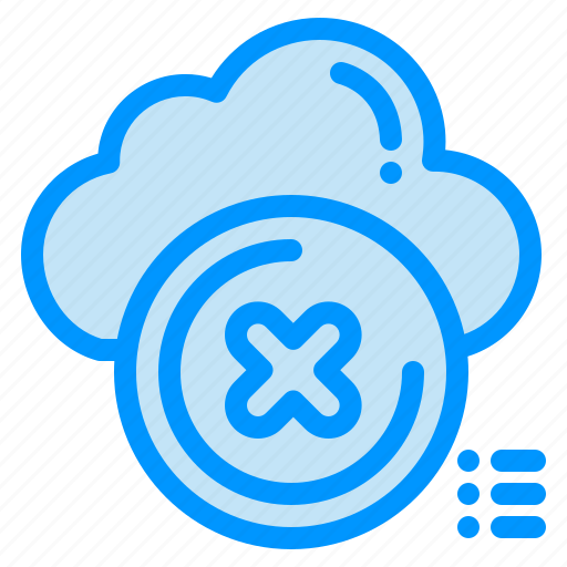 Cancel, close, cloud, cross, delete icon - Download on Iconfinder
