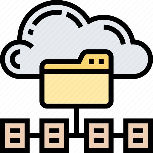 Cloud, folder, data, storage, backup icon - Download on Iconfinder