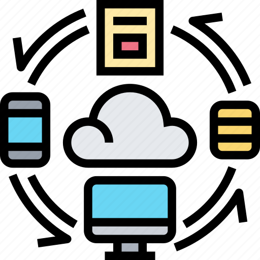 Cloud, hosting, device, data, synchronize icon - Download on Iconfinder