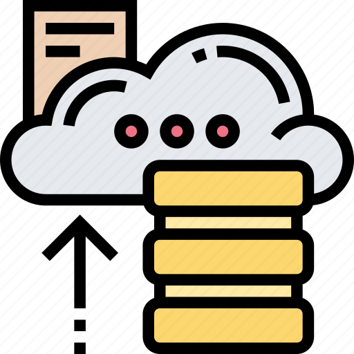 Cloud, storage, server, data, backup icon - Download on Iconfinder