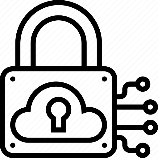 Cloud, lock, key, security, protection icon - Download on Iconfinder