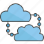 cloud, connection, link, share, server 
