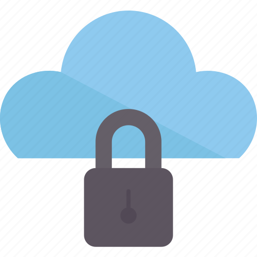 Cloud, lock, encrypted, private, access icon - Download on Iconfinder