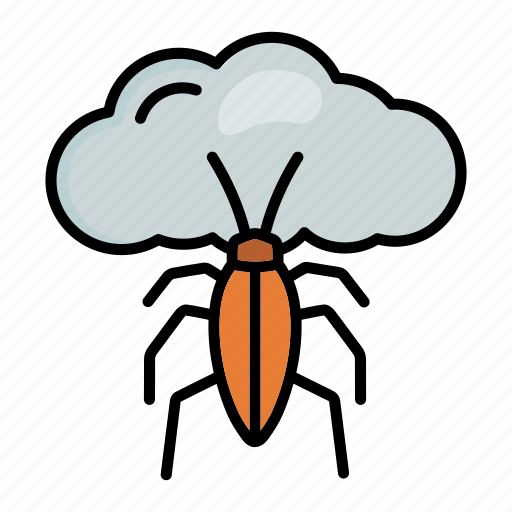 Alert, bug, cloud, computing, virus icon - Download on Iconfinder