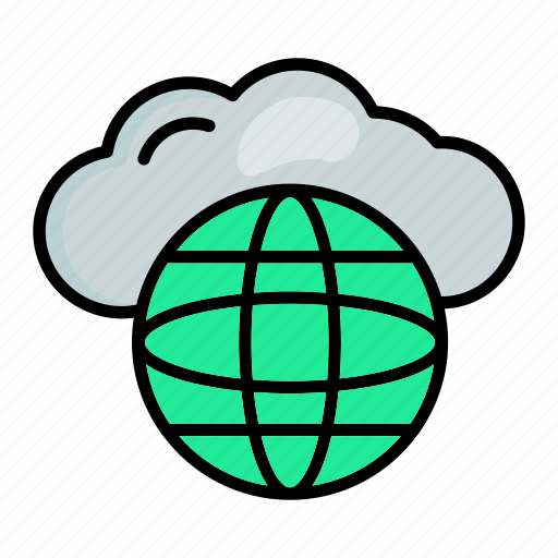 Cloud, connection, globe, internet, server icon - Download on Iconfinder