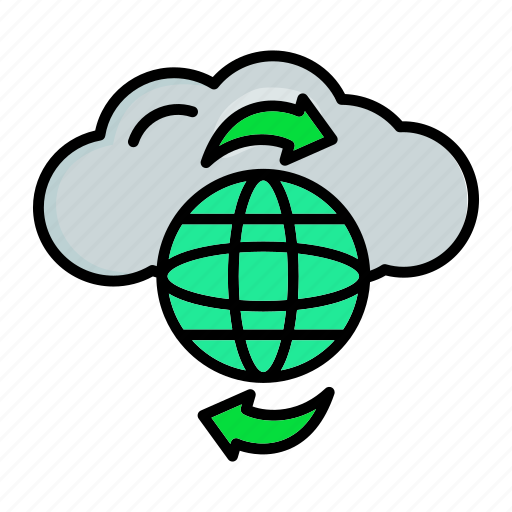 Browser, cloud, globe, internet, server icon - Download on Iconfinder