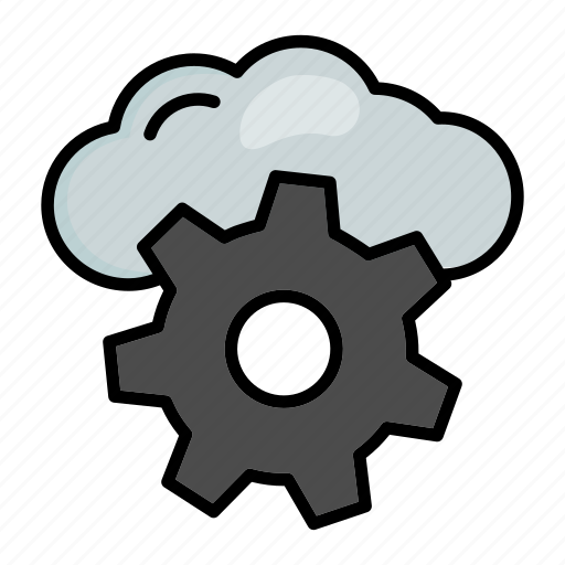 Cloud, gear, protection, settings icon - Download on Iconfinder