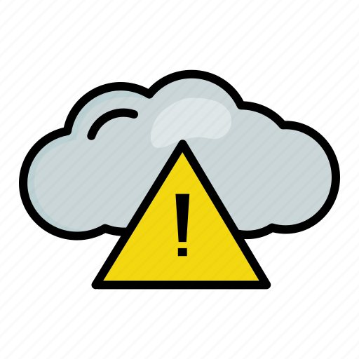 Cloud, emergency, error, server, warning icon - Download on Iconfinder