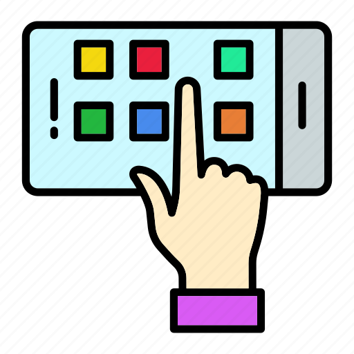 Hand, screen, screenmobile, technology, touch icon - Download on Iconfinder