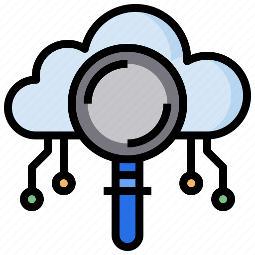 Cloud, cloudy, computing, search, sky, weather icon - Download on Iconfinder