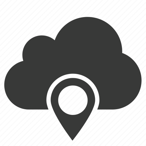Cloud, address, gps, location, map, marker, pin icon - Download on Iconfinder
