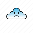 clouds, emoji, cute, vector, weather, flatdesign, emoticon
