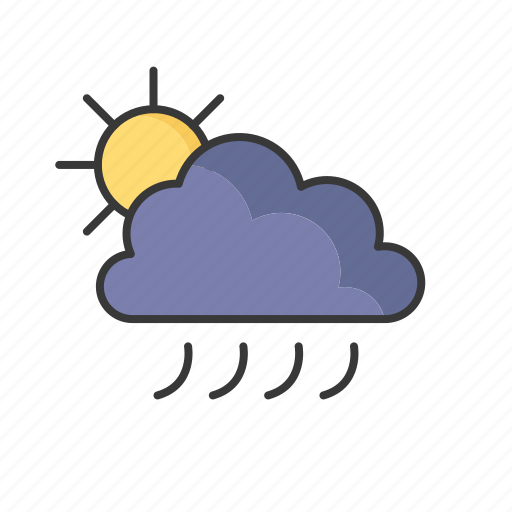 Thunder, weather, cloud, sun, forecast, rain icon - Download on Iconfinder