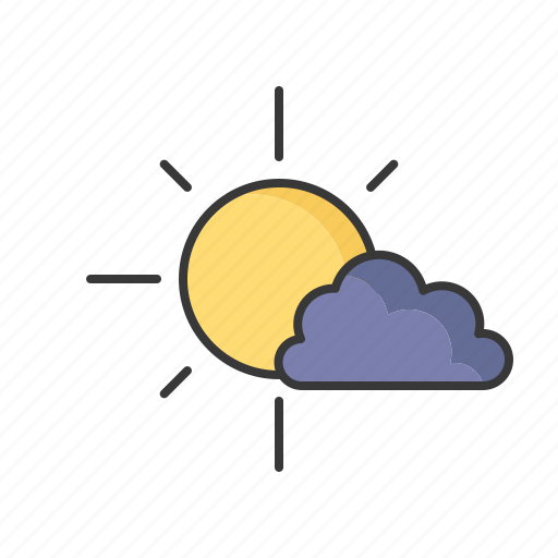 Sun, weather, cloud, forecast, sunny icon - Download on Iconfinder