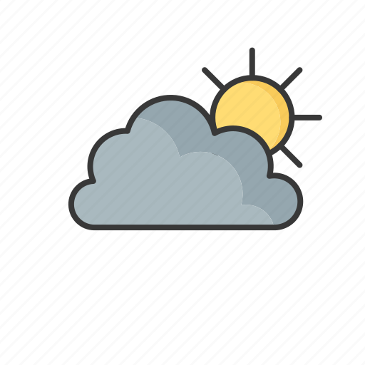Sun, weather, cloud, forecast, rain icon - Download on Iconfinder