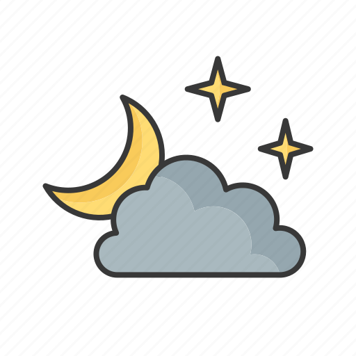 Sun, weather, cloud, forecast, sunny, moon, sky icon - Download on Iconfinder