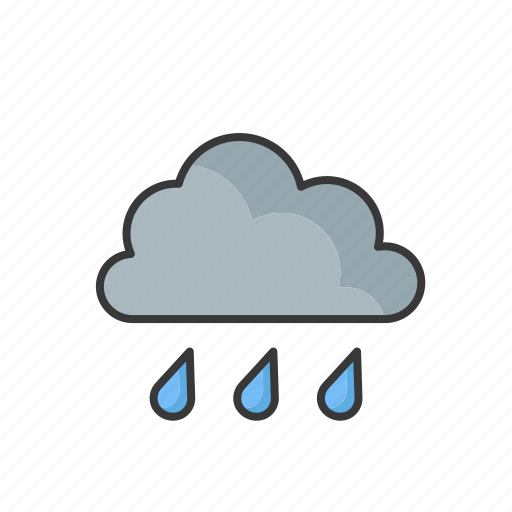 Weather, cloud, sun, forecast, rainy, rain icon - Download on Iconfinder