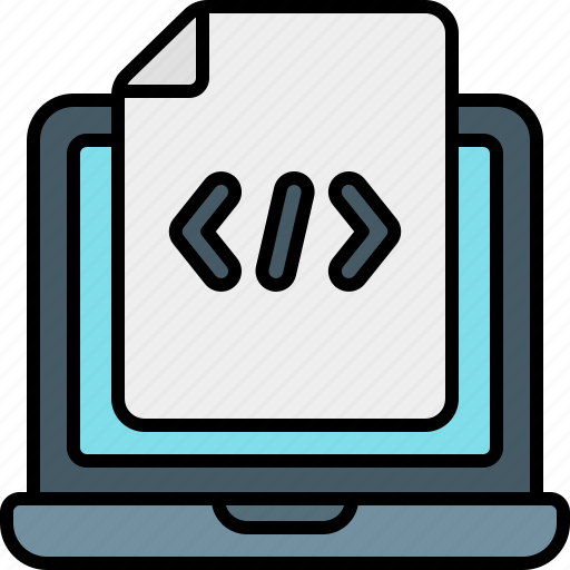 Programming, file, laptop, code, coding, program, computer icon - Download on Iconfinder