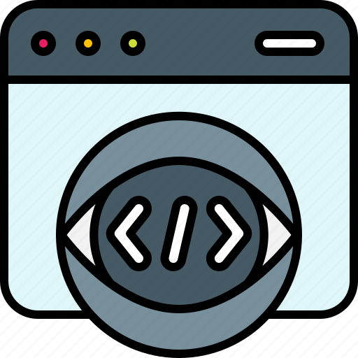 View, eye, code, coding, program, programming, web icon - Download on Iconfinder