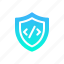 shield, security, coding, protection 