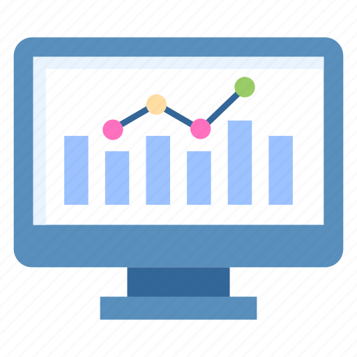 Online, analysis, statistics, analytics, stats, bar chart, marketing icon - Download on Iconfinder