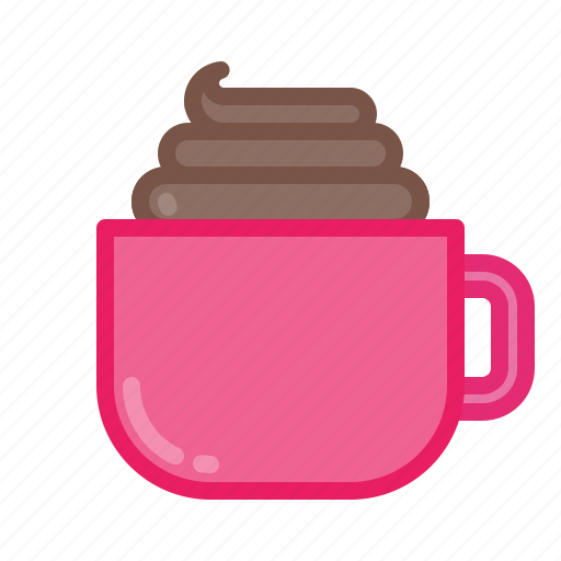 Cup, equipments, machine, pink, shop, tools, coffee icon - Download on Iconfinder