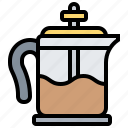 beverage, coffee, french, jug, press