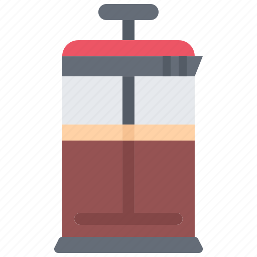Bean, cafe, coffee, drink, french, press icon - Download on Iconfinder