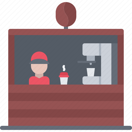 Barista, bean, cafe, coffee, drink, stand icon - Download on Iconfinder