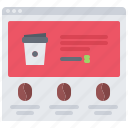 bean, cafe, coffee, cup, drink, website