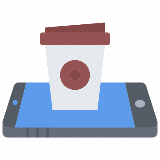 Bean, cafe, coffee, cup, drink, phone, smartphone icon - Download on Iconfinder