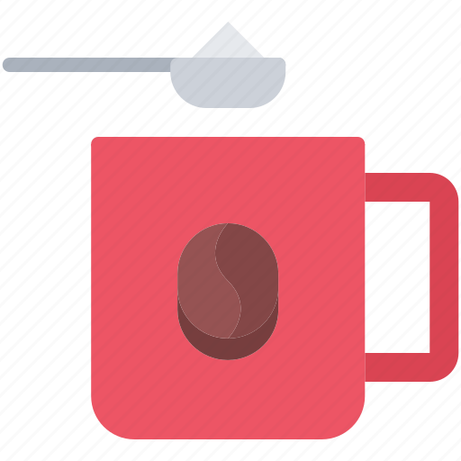 Bean, cafe, coffee, cup, drink, spoon, sugar icon - Download on Iconfinder