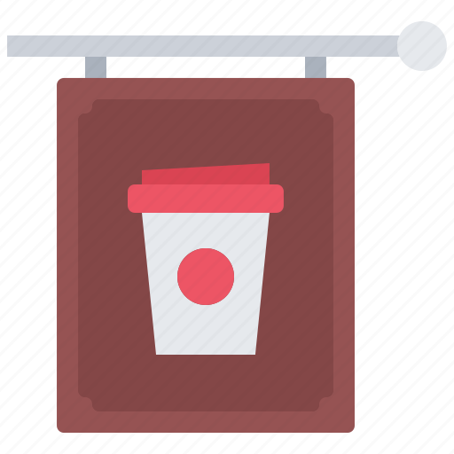 Bean, cafe, coffee, cup, drink, sign, signboard icon - Download on Iconfinder
