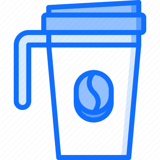 Bean, cafe, coffee, cup, drink, thermomug icon - Download on Iconfinder
