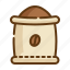 beans, seed, sack, coffee icon 