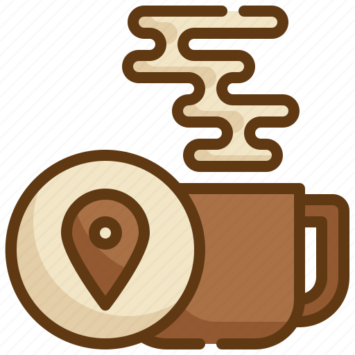 Gps, location, shop, pin, coffee icon icon - Download on Iconfinder