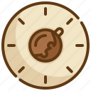 time, clock, relax, coffee icon