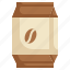 seed, packaging, box, coffee icon 