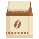 package, seed, coffee icon