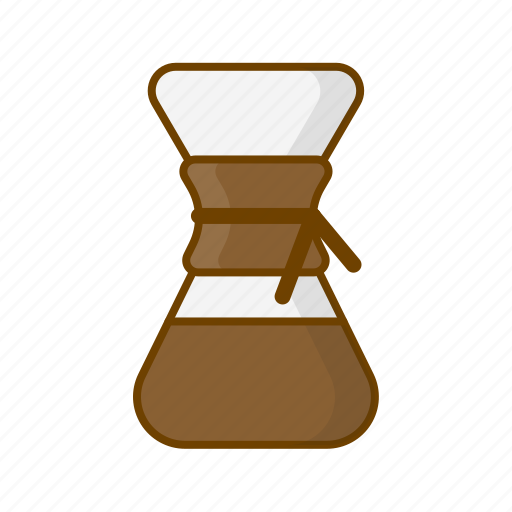 Caffeine, chemex, coffee, drink, pot, preparation, hygge icon - Download on Iconfinder