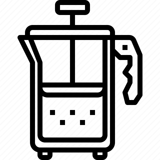 Beverage, coffee, drink, french, hot, press icon - Download on Iconfinder