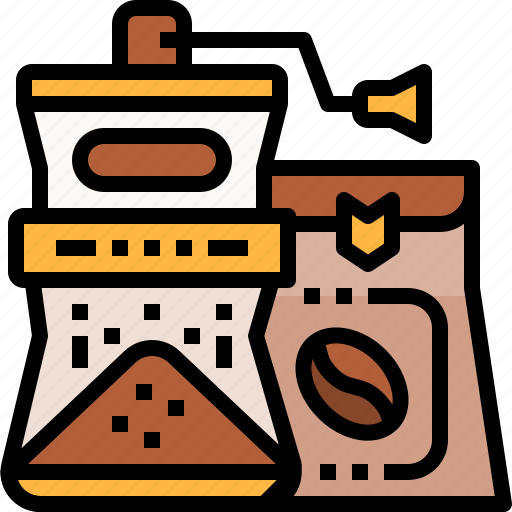 Bean, blend, coffee, grinder, hand, roast icon - Download on Iconfinder