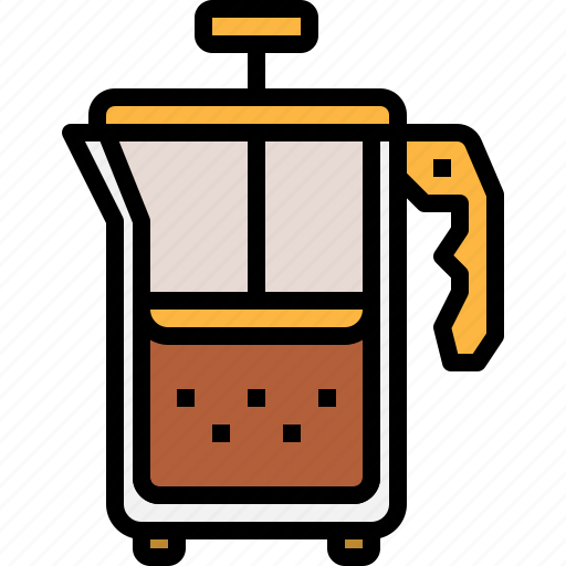 Beverage, coffee, drink, french, hot, press icon - Download on Iconfinder