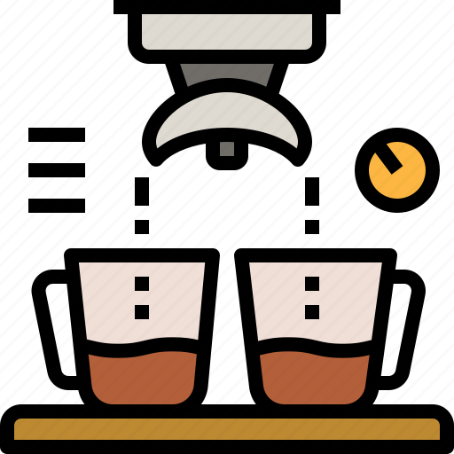 Breakfast, cartoon, coffee, drink, espresso, maker, sign icon - Download on  Iconfinder