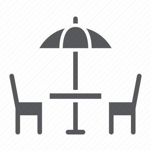 Cafe, chair, restaurant, street, table, travel, umbrella icon - Download on Iconfinder