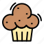 brownies, cupcake, dessert, cake, bakery, pastry, bread 