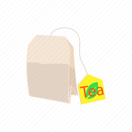 Bag, beverage, cartoon, drink, label, tea, teabag icon - Download on Iconfinder