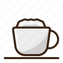 brown, cafe, coffee, cup, latte, vintage